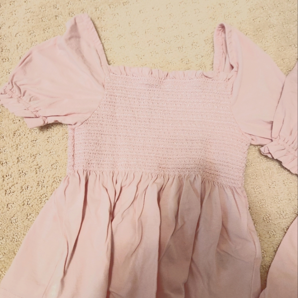 POLO smocked lpastel pink tshirt
